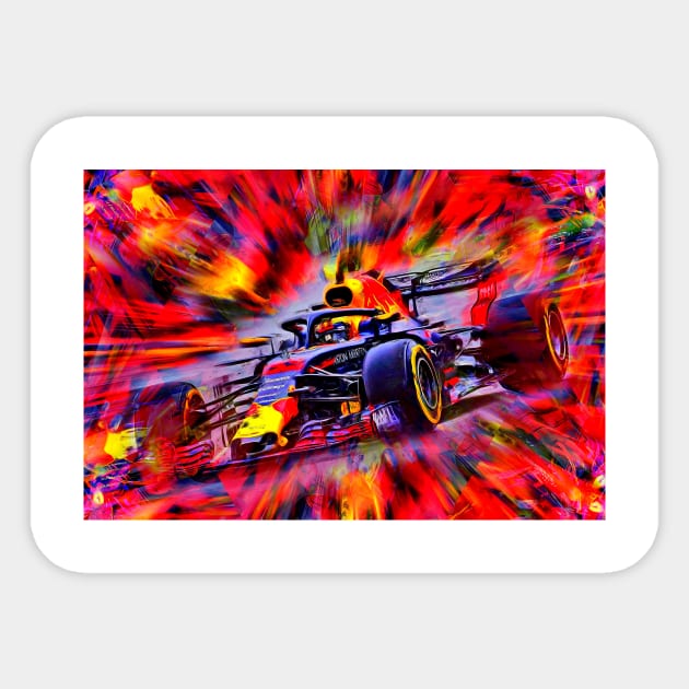 Max Verstappen F1-Superstar Sticker by DeVerviers